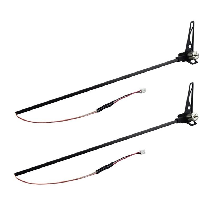 BAIJAC 2Pcs Tail Motor Set for Wltoys XK K110 V977 RC Helicopter Upgrade Parts Spare Accessories (Color : Black)
