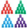 yeesport Sport Stacking Cups, 48pcs Sports Stacking Cups Sport Training Games for Travel Party Challenge Competition Gift for Kids and Adults (Blue+Green+Orange+Purple) view 1