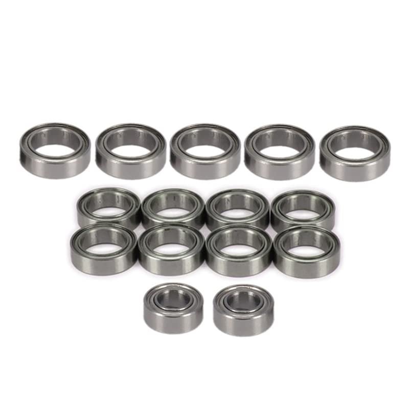 BAIJAC 15Pcs Metal Ball Bearings Kit for Traxxas LaTrax Teton 1/18 RC Car Upgrade Parts Accessories ( Color : Fluorescent Green )