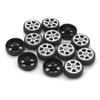 20 Pcs Toys Wheels 1.9x6.7x20mm Plastic Tire for 2mm Shaft DIY Model Toy RC Car view 2