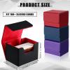 Vicenpal 10 Pieces Leather Deck Game Card Box Magnetic Card Game Case for 100 Plus Gaming Storage Containers Compatible with MTG Deck Boxes,10 Colors view 2