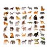 100 Pack Jungle Safari Zoo Animal Stickers, Jungle Party Favors, Party Decorations view 3