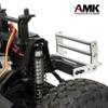 RC Front Bumper, Aluminum Alloy Front Bumper, RC Car Metal Front Bumper for 1/10 RC Car Crawler Chassis Gspeed LCG TRX4 SCX10 Dodge Power Wagon Cliffhanger Body Shell Accessory Parts (Silver) view 2