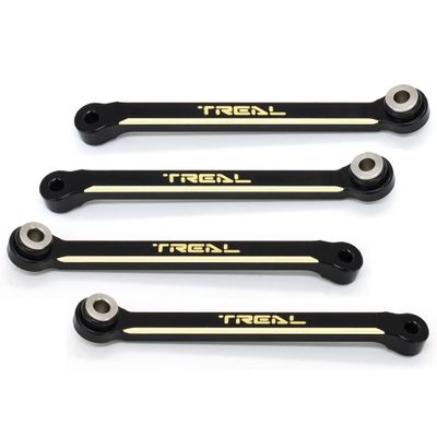 TREAL Brass FCX24 Upper Links Set (4pcs) Upper Chassis 4-Links for FMS FCX24 1:24