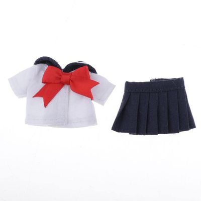 predolo School Uniform Doll Clothes Suit for Obitsu11 Doll Party Costume Decor, Dark Blue