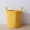 2 X Large Baskets for Blanket Cotton Rope Woven Storage Baskets with Strong Handles Nursery Laundry Basket Kids Toy Hamper view 2