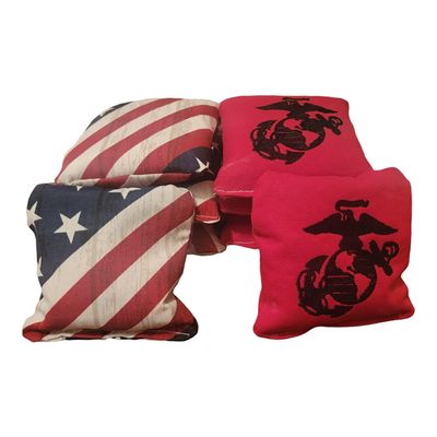 All Weather United States Marine Corps Cornhole Bags (8 bags)