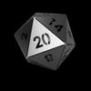 20 Sided Dice (Icosahedron) (Numbers 1-20, .125 HRPO) view 2
