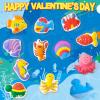 24 Pack Valentine's Day Cards for Kids with Plaster Painting Kit for School Classroom Valentine's Gift Exchange, Valentine's Party Favor for Kids, Valentine's Prize, Valentine's Art and Craft Activity view 3