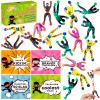 28 Packs Valentines Day Cards for Kids with Sticky Wall Climbing Men Ninja Set for Classroom,Valentine's Gifts Exchange For School, Valentine's Party Favors for Kids, Valentine's Prizes for Boys Girls view 1