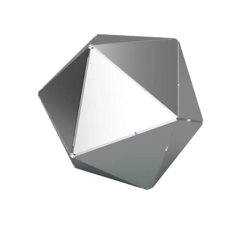 20 Sided Dice (Icosahedron) (No Numbers (Solid), .125 6061 Aluminum)