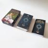 Jayiaine Tarot Card Deck Classic Set with The Guide Future 80 Tarot Cards, Artwork Portable Tarot Game Beginner and Professional Player for Holiday Family Party Playing Card Board Game Gifts,Black view 1