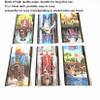 Jayiaine Tarot Card Deck Classic Set with The Guide Future 80 Tarot Cards, Artwork Portable Tarot Game Beginner and Professional Player for Holiday Family Party Playing Card Board Game Gifts,Black view 3
