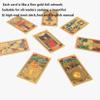 Jayiaine Tarot Card Deck Classic Set with The Guide Future 78Tarot Cards, Artwork Portable Tarot Game Beginner and Professional Player for Holiday Family Party Playing Card Board Game Gifts,Black view 2