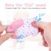 2Pack Silicone Teething Mitt, Soothing Infant Teething Mitten Pain Relief, Prevent Scratches Glove, Safe Silicone Teething Toys for 0-12 Months view 4