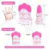2Pack Silicone Teething Mitt, Soothing Infant Teething Mitten Pain Relief, Prevent Scratches Glove, Safe Silicone Teething Toys for 0-12 Months view 2