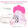 2Pack Silicone Teething Mitt, Soothing Infant Teething Mitten Pain Relief, Prevent Scratches Glove, Safe Silicone Teething Toys for 0-12 Months view 3
