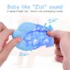 2Pack Silicone Teething Mitt, Soothing Infant Teething Mitten Pain Relief, Prevent Scratches Glove, Safe Silicone Teething Toys for 0-12 Months Blue Heart view 4