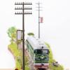 UGPLM 3pcs 1:87 Miniature Telephone Poles Set for Architecture Layout Scale view 3