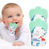 2Pack Silicone Teething Mitt, Soothing Infant Teething Mitten Pain Relief, Prevent Scratches Glove, Safe Silicone Teething Toys for 0-12 Months view 1