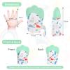 2Pack Silicone Teething Mitt, Soothing Infant Teething Mitten Pain Relief, Prevent Scratches Glove, Safe Silicone Teething Toys for 0-12 Months view 2