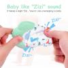 2Pack Silicone Teething Mitt, Soothing Infant Teething Mitten Pain Relief, Prevent Scratches Glove, Safe Silicone Teething Toys for 0-12 Months view 4
