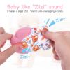 2Pack Silicone Teething Mitt, Soothing Infant Teething Mitten Pain Relief, Prevent Scratches Glove, Safe Silicone Teething Toys for 0-12 Months view 4