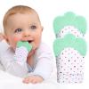 2Pack Silicone Teething Mitt, Soothing Infant Teething Mitten Pain Relief, Prevent Scratches Glove, Safe Silicone Teething Toys for 0-12 Months view 1
