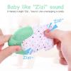 2Pack Silicone Teething Mitt, Soothing Infant Teething Mitten Pain Relief, Prevent Scratches Glove, Safe Silicone Teething Toys for 0-12 Months view 4