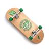 SPITBOARDS 34mm x 96mm Complete Pro Fingerboard Set-Up | Real Wood Deck | Pro Trucks with Lock-Nuts and Bushings | Polyurethane Wheels with Bearings | Round Emblem (Wood Version) view 1