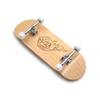 SPITBOARDS 34mm x 96mm Pro Fingerboard Set-Up (Complete) | Real Wood Deck | Pro Trucks with Lock-Nuts and Pro Bushings | Polyurethane Pro Wheels with Bearings | Engraved Slimeball (Wood Version) view 1