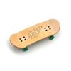 SPITBOARDS 34mm x 96mm Pro Fingerboard Set-Up (Complete) | Real Wood Deck | Pro Trucks with Lock-Nuts and Pro Bushings | Polyurethane Pro Wheels with Bearings | Slimeball (Green Version) view 2