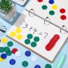 Skylety 1000 Pieces Plastic Poker Chips Bulk 5 Colors Counter Card for Kids Game Playing Learning Math Counting Bingo Game Blank Chips Card for Kids Reward, 0.86 Inch view 3