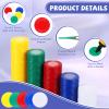 Skylety 1000 Pieces Plastic Poker Chips Bulk 5 Colors Counter Card for Kids Game Playing Learning Math Counting Bingo Game Blank Chips Card for Kids Reward, 0.86 Inch view 4