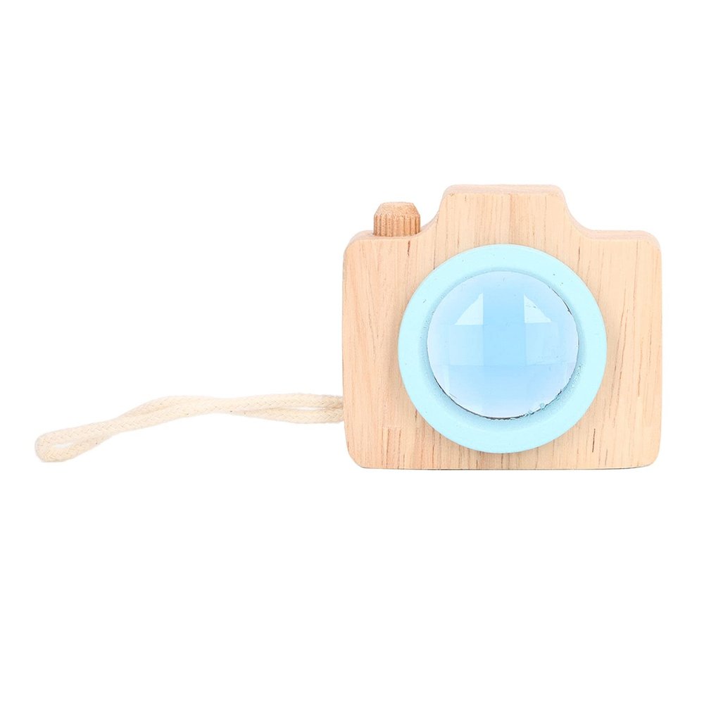 Bee Eye Effect Unique Prism Lens Toy, Mini Wooden Camera Toy with Multi Prism Kaleidoscope, Wooden Multi Prisms Kaleidoscope Toy(Blue), Mini Wooden Camera Toy with Multi Prism KaleidoscoPrism Lens
