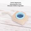 Bee Eye Effect Unique Prism Lens Toy, Mini Wooden Camera Toy with Multi Prism Kaleidoscope, Wooden Multi Prisms Kaleidoscope Toy(Blue), Mini Wooden Camera Toy with Multi Prism KaleidoscoPrism Lens view 3