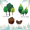 GallaRato 15 PCS Woodland Animals Party Supplies Squirrel Cake Toppers Woodland Animals Cake Decoration Woodland Baby Shower Decorations view 2