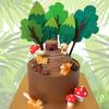 GallaRato 15 PCS Woodland Animals Party Supplies Squirrel Cake Toppers Woodland Animals Cake Decoration Woodland Baby Shower Decorations view 3
