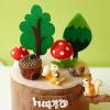 GallaRato 15 PCS Woodland Animals Party Supplies Squirrel Cake Toppers Woodland Animals Cake Decoration Woodland Baby Shower Decorations view 4