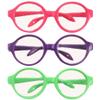 Toyvian Girl Toys 3 Pairs Doll Glasses Doll Eyeglasses Miniature Plastic Glasses Baby Toy view 1