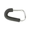 5 Packs Carabiner Hook for Shopping Aluminum D-Style Sponge Hook Carry Handle Shopping Hook Perfect Carabiner Hook for Bags Handbag Tote Stroller Carrying (Silver) view 2