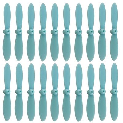 Drone accessories For Cheerson CX 10 Mini Drone 20Pcs/Pack Propeller Set Airscrew Replacement for Cheerson CX 10 Mini Drone Quadcopter Helicopter RC Accessories 5 Colors replaceable ( Color : Blue )