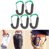 5 Packs Carabiner Hook for Shopping Aluminum D-Style Sponge Hook Carry Handle Shopping Hook Perfect Carabiner Hook for Bags Handbag Tote Stroller Carrying (Green) view 3