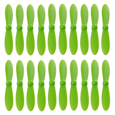 Drone accessories For Cheerson CX 10 Mini Drone 20Pcs/Pack Propeller Set Airscrew Replacement for Cheerson CX 10 Mini Drone Quadcopter Helicopter RC Accessories 5 Colors replaceable ( Color : Green )