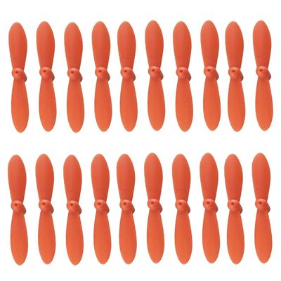 Drone accessories For Cheerson CX 10 Mini Drone 20Pcs/Pack Propeller Set Airscrew Replacement for Cheerson CX 10 Mini Drone Quadcopter Helicopter RC Accessories 5 Colors replaceable ( Color : Orange )