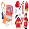 Born Toys Kids Dress Up Costume Set: Firefighter Costume & Accessories and Pretend Office Worker for Boys & Girls view 1