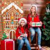 3Pcs Christmas Gingerbread House Party Decorations, Gingerbread House Door Cover Banner Welcome Christmas Porch Sign Peppermint Candy Cane Banner for Winter Xmas Party Supplies Indoor Outdoor view 4