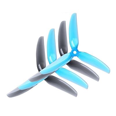 KEYESMINER Drone Accessories for HQ 5X4.3X3 V2S 5043 5inch 3blade/tri-Blade Freestyle Propeller Prop Compatible xing 2208 Motor for FPV Replaceable (Color : 40pcs Crystal Grey)