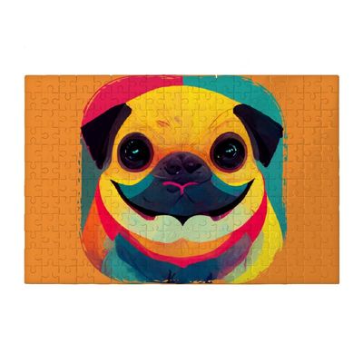 Puppy Print Puzzles - Adorable Pug Jigsaw Puzzle - Printed Puzzles
