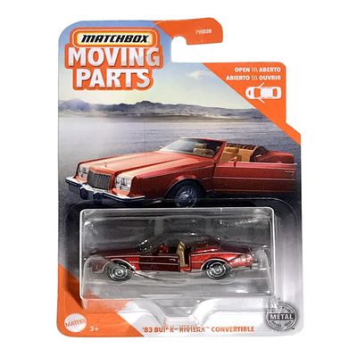 Matchbox Moving Parts '83 Riviera Convertible (red) 1:64 Scale